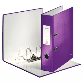 Leitz archivador de palanca 180° WOW POB/laminado A4/80 mm, A4, cartón, lila, 600 hojas, 80 g/m², 8 cm