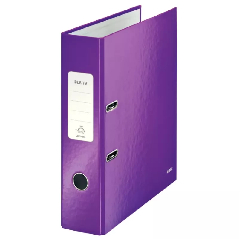 Leitz archivador de palanca 180° WOW POB/laminado A4/80 mm, A4, cartón, lila, 600 hojas, 80 g/m², 8 cm