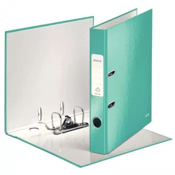 Leitz archivador de palanca 180° WOW POB/laminado A4/50 mm, A4, cartón, turquesa, 350 hojas, 80 g/m², 5 cm