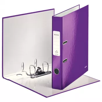 Leitz archivador de palanca 180° WOW POB/laminado A4/50 mm, A4, cartón, lila, 350 hojas, 80 g/m², 5 cm