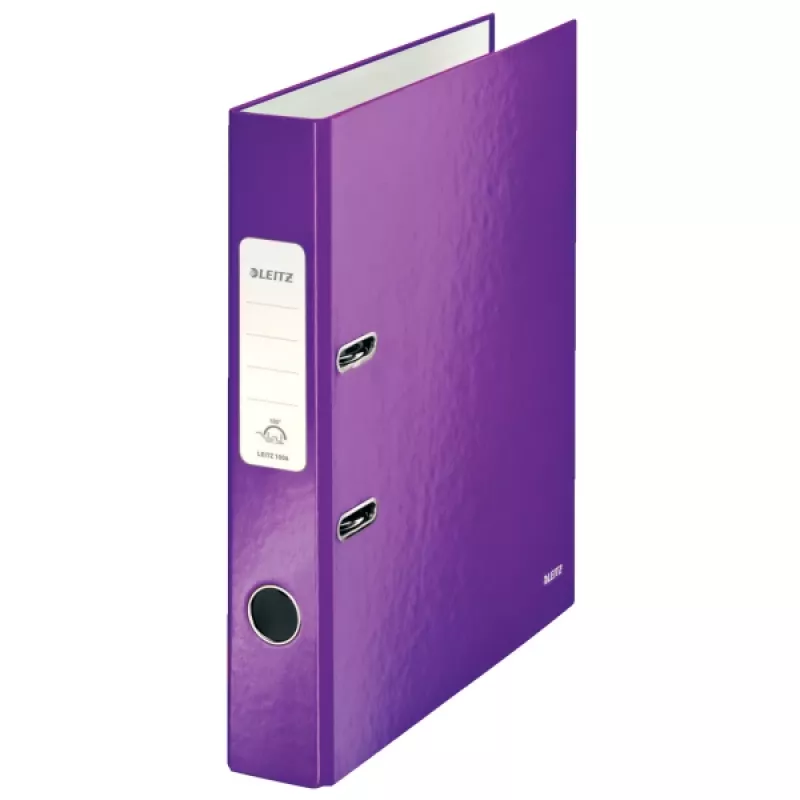 Leitz archivador de palanca 180° WOW POB/laminado A4/50 mm, A4, cartón, lila, 350 hojas, 80 g/m², 5 cm