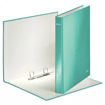 Leitz archivador de anillas WOW laminado A4+ 2DR/25 mm, A4, cartón, azul, blanco, 250 hojas, 80 g/m²