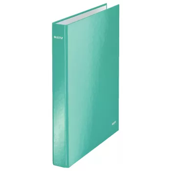 Leitz archivador de anillas WOW laminado A4+ 4DR/25 mm, A4, cartón, metálico, turquesa, 230 hojas, 80 g/m², 2,5 cm