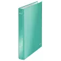 Leitz archivador de anillas WOW laminado A4+ 4DR/25 mm, A4, cartón, metálico, turquesa, 230 hojas, 80 g/m², 2,5 cm