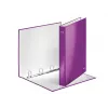 Leitz archivador de anillas WOW laminado A4+ 4DR/25 mm, A4, cartón, metálico, violeta, 230 hojas, 80 g/m², 2,5 cm
