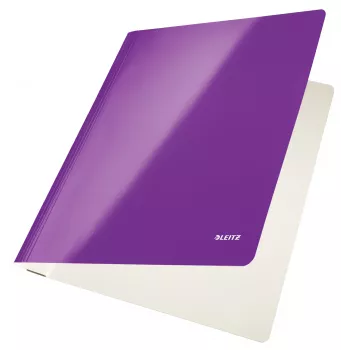Leitz funda de archivo plana cartón/cartulina WOW A4, A4, cartón, lila, 250 hojas, 240 mm, 3 mm