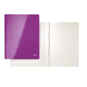 Leitz funda de archivo plana cartón/cartulina WOW A4, A4, cartón, lila, 250 hojas, 240 mm, 3 mm