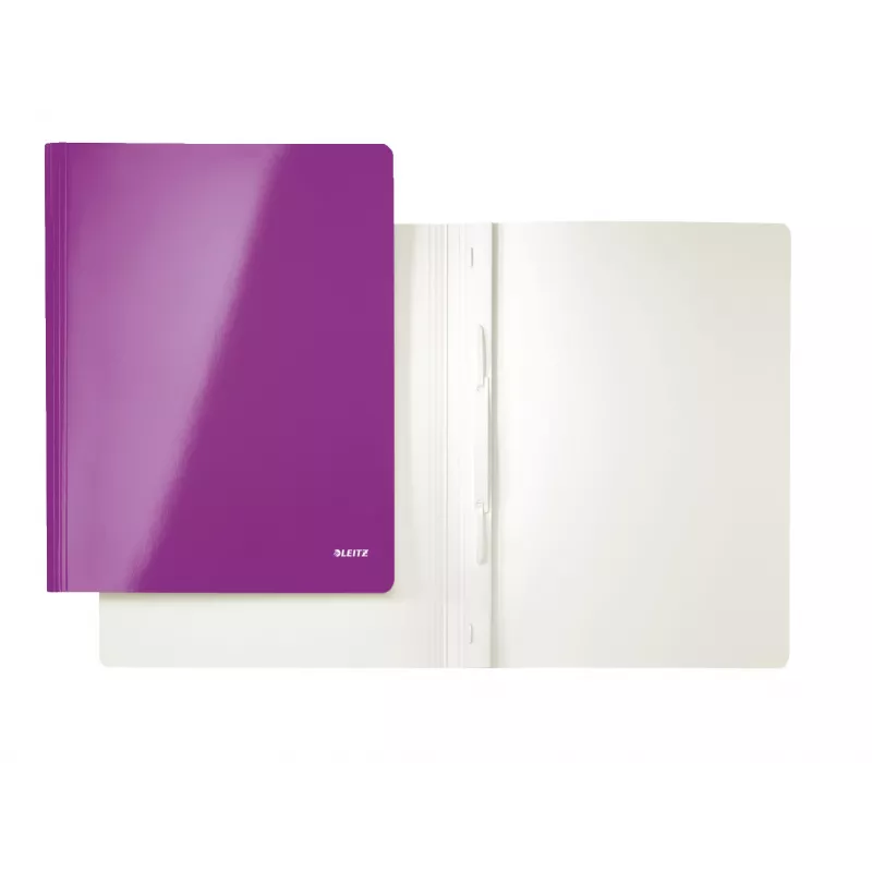 Leitz funda de archivo plana cartón/cartulina WOW A4, A4, cartón, lila, 250 hojas, 240 mm, 3 mm