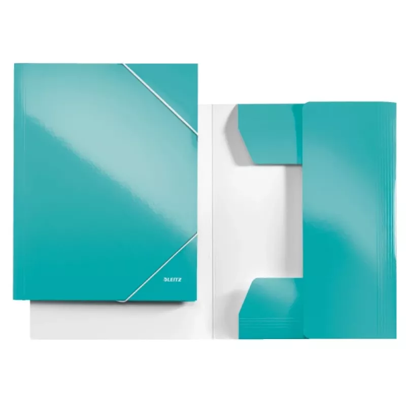 Leitz carpeta de 3 solapas WOW cartón/POB A4, A4, polipropileno (PP), verde, 250 hojas, 80 g/m², papel