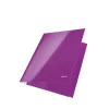 Leitz carpeta de 3 solapas WOW cartón/POB A4, A4, polipropileno (PP), violeta, 250 hojas, 80 g/m², papel