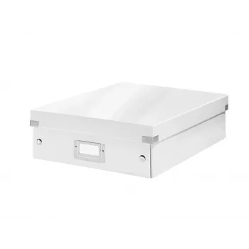Leitz Click & Store WOW Caja organizadora mediana, Blanco, Cartón, 880 g