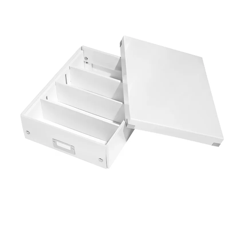 Leitz Click & Store WOW Caja organizadora mediana, Blanco, Cartón, 880 g