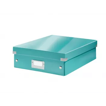 Leitz Click & Store WOW Caja organizadora mediana, Azul, Cartón, 880 g