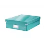 Leitz Click & Store WOW Caja organizadora mediana, Azul, Cartón, 880 g