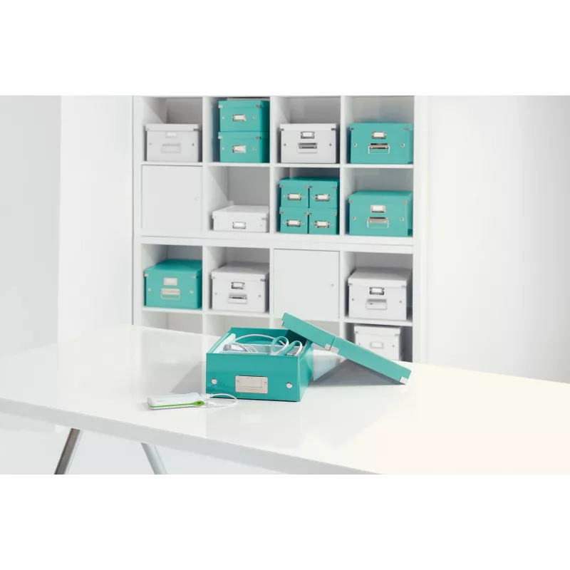Leitz Click & Store WOW Caja organizadora mediana, Azul, Cartón, 880 g
