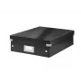 Leitz Click & Store WOW Caja organizadora mediana, Negro, Cartón, 880 g