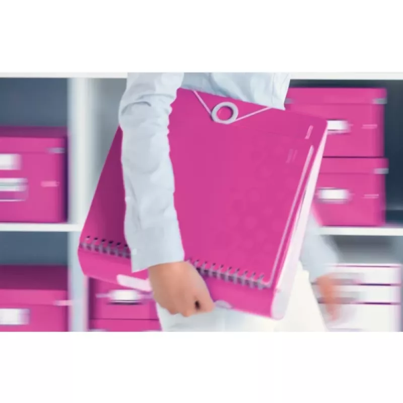 Leitz Archivo de palanca Active PP WOW A4/80 mm, A4, Polyfoam, Rosa, 500 hojas, 80 g/m², 8,2 cm