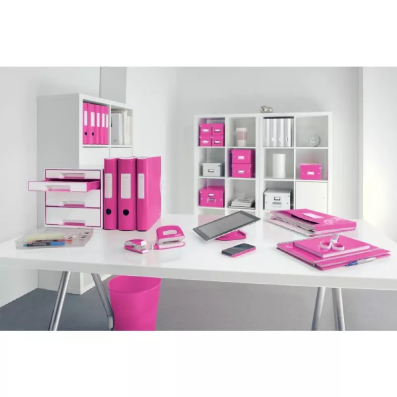 Leitz Archivo de palanca Active PP WOW A4/80 mm, A4, Polyfoam, Rosa, 500 hojas, 80 g/m², 8,2 cm