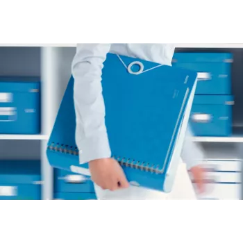 Leitz Archivo de palanca Active PP WOW A4/80 mm, A4, Polyfoam, Azul, 500 hojas, 80 g/m², 8,2 cm