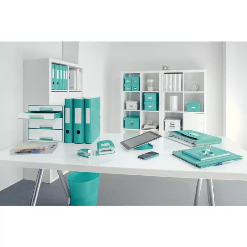 Leitz Archivo de palanca Active PP WOW A4/80 mm, A4, Polyfoam, Turquesa, 500 hojas, 80 g/m², 8,2 cm