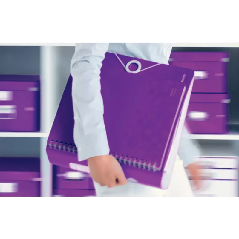 Leitz Archivo de palanca Active PP WOW A4/80 mm, A4, Polyfoam, Violeta, 500 hojas, 80 g/m², 8,2 cm