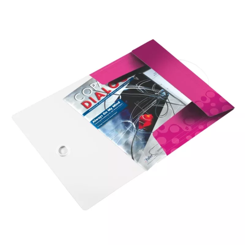 Leitz Carpeta de 3 solapas WOW PP A4, A4, Polipropileno (PP), Rosa, Vertical, 150 hojas, 235 mm