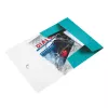 Leitz Carpeta de 3 solapas WOW PP A4, A4, Polipropileno (PP), Azul, Metálico, Vertical, 150 hojas, 235 mm