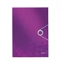 Leitz Carpeta de 3 solapas WOW PP A4, A4, Polipropileno (PP), Metálico, Morado, Vertical, 150 hojas, 235 mm
