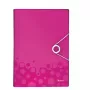 Leitz Carpeta de proyecto WOW PP, Archivo de anillas convencional, A4, Polipropileno (PP), Metálico, Rosa, 200 hojas, 254 mm