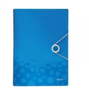 Leitz Carpeta de proyecto WOW PP, A4, Polipropileno (PP), Azul, 200 hojas, 254 mm, 38 mm