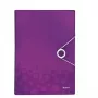 Leitz Carpeta de proyecto WOW PP, A4, Polipropileno (PP), Morado, 200 hojas, 254 mm, 38 mm