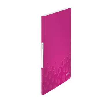 Leitz Libro de presentación WOW PP 20 fundas, Metálico, Rosa, Policloruro de vinilo (PVC), 20 fundas, A4, 231 mm, 13 mm
