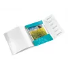 Leitz WOW Libro de índices PP, 6 partes, A4, Polipropileno (PP), Azul, Metálico, 200 hojas, 260 mm, 17 mm