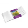 Leitz WOW Libro de separadores PP, 6 separadores, A4, Polipropileno (PP), Metálico, Morado, 200 hojas, 260 mm, 17 mm