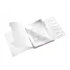 Leitz WOW Libro de separadores PP, 6 separadores, A4, Polipropileno (PP), Metálico, Morado, 200 hojas, 260 mm, 17 mm