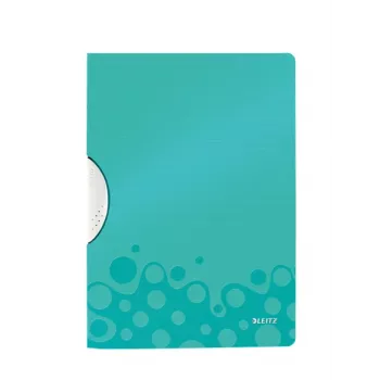 Leitz carpeta con pinza ColorClip WOW A4 PP, A4, polipropileno (PP), azul, 30 hojas, 80 g/m², 222 mm