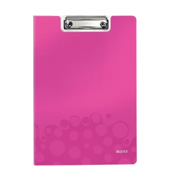 Leitz tablilla con tapa WOW, A4, polifoam, rosa, 75 hojas, 1 bolsillo, 230 mm