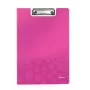 Leitz tablilla con tapa WOW, A4, polifoam, rosa, 75 hojas, 1 bolsillo, 230 mm