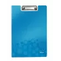 Leitz tablilla con tapa WOW, A4, polifoam, azul, 75 hojas, 1 bolsillo, 230 mm
