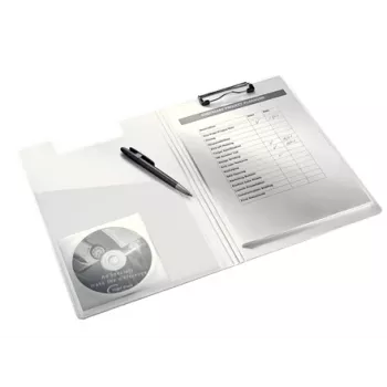 Leitz tablilla con tapa WOW, A4, polifoam, azul, 75 hojas, 1 bolsillo, 230 mm