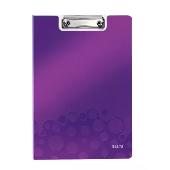 Leitz tablilla con tapa WOW, A4, polifoam, lila, 75 hojas, 1 bolsillo, 230 mm