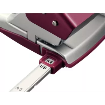 Leitz NeXXt 5006 perforadora 30 hojas roja, plata