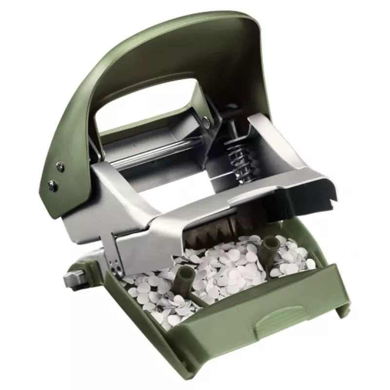 Leitz NeXXt perforadora Style, 2 taladros 30 hojas metal, 30 hojas, verde, plata, metal, 8 cm, A6, 107 mm