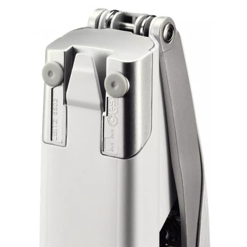 Leitz NeXXt grapadora Style, 30 hojas metal, 30 hojas, plata, blanco, P3, metal, plástico, 80 g/m², superior