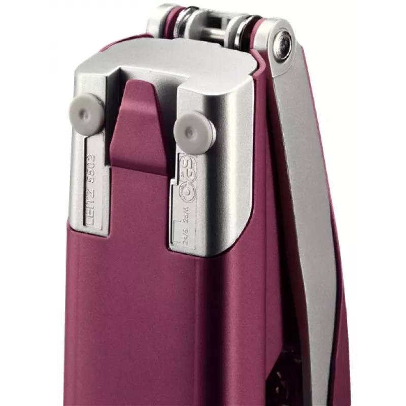 Leitz NeXXt grapadora Style, 30 hojas metal, 30 hojas, rojo, plata, 24/6, metal, plástico, 80 g/m², superior