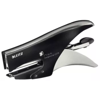 Leitz grapadora de tenaza Style 15 hojas carga trasera, capacidad de grapado 15 hojas, negro, acero inoxidable, metal, 80 g/m², 4,95 cm, trasera