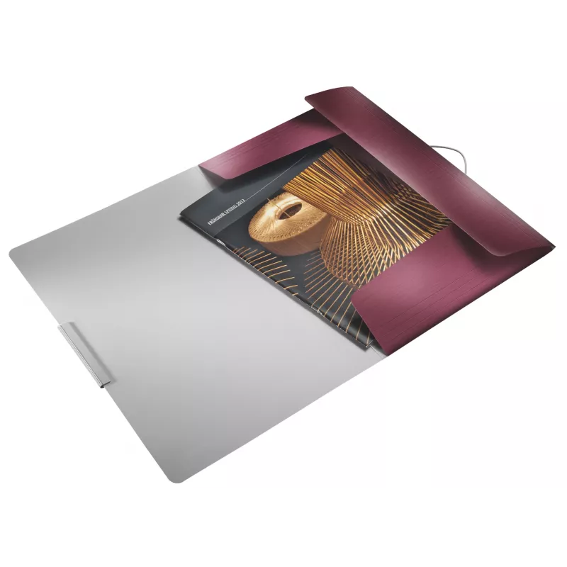 Leitz carpeta de 3 solapas Style PP A4, A4, polipropileno (PP), rojo, 150 hojas, 80 g/m², goma