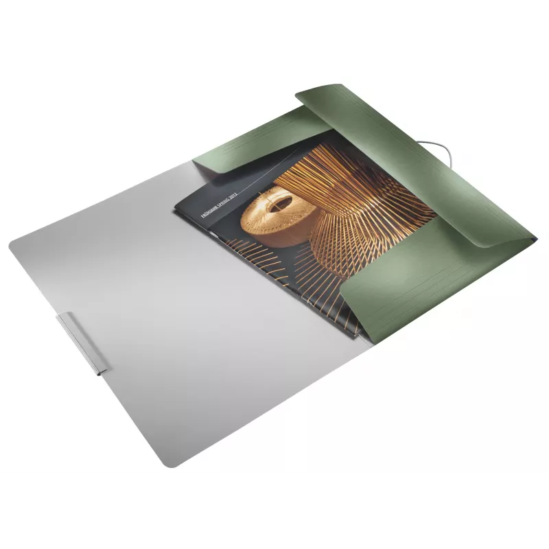 Leitz carpeta de 3 solapas Style PP A4, A4, polipropileno (PP), verde, 150 hojas, 80 g/m², goma