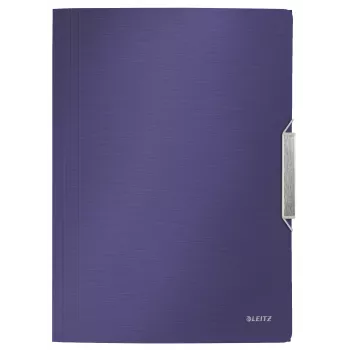 Leitz carpeta de 3 solapas Style PP A4, A4, polipropileno (PP), azul, 150 hojas, 80 g/m², goma