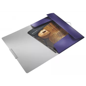 Leitz carpeta de 3 solapas Style PP A4, A4, polipropileno (PP), azul, 150 hojas, 80 g/m², goma
